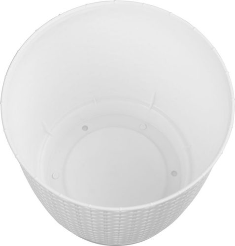 Virágcserép RATOLLA Round 250, fehér, alátét