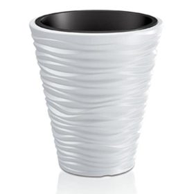 Virágcserép SAND 350, 345 x 385 mm, fehér, betét