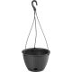Virágcserép RATOLLA Round W 240, antracit, alátét, felfüggeszthető, akasztóval