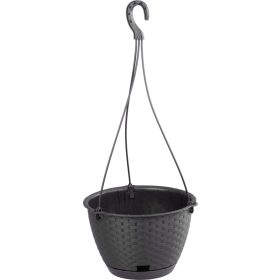   Virágcserép RATOLLA Round W 240, barna, alátét felfüggeszthető, akasztóval