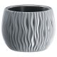 Virágcserép SANDY Bowl 240, 238 x 161 mm, szürke, betét
