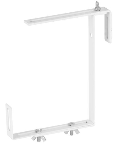 Akasztó Strend Pro, fehér, fém tartó doboz virágcseréphez, csomag. 2 db