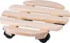 Állvány Strend Pro, 30x7 cm, virágcserép alá, kerekeken, csúszó, állvány, max. 50 kg, fa, kerek