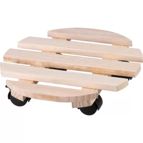   Állvány Strend Pro, 30x7 cm, virágcserép alá, kerekeken, csúszó, állvány, max. 50 kg, fa, kerek