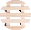 Állvány Strend Pro, 30x7 cm, virágcserép alá, kerekeken, csúszó, állvány, max. 50 kg, fa, kerek