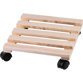   Állvány Strend Pro, 30x30x7 cm, virágcserép alá, kerekeken, csúszó, állvány, max. 50 kg, fa