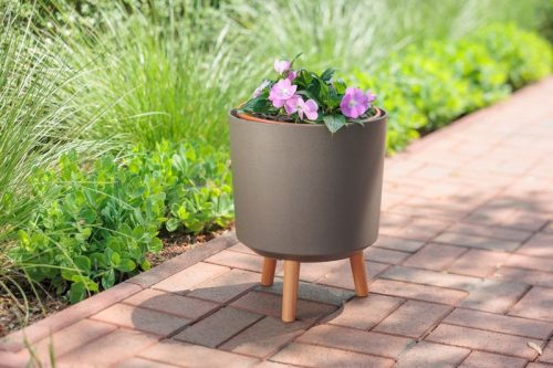 Virágcserép Strend pro, kávépor színű, 30x30x37 cm