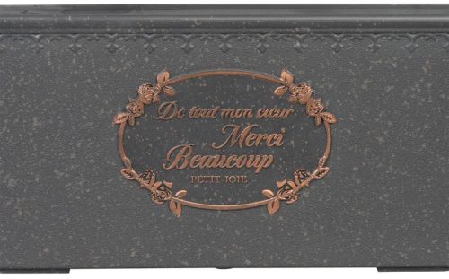 Virágcserép Strend pro, fekete színű, 31x15x15 cm