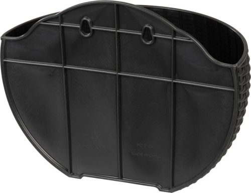 Virágcserép Strend pro, két akasztóval, fekete színű, 26x14x20 cm