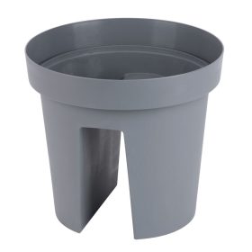   Virágcserép Strend Pro Modern Railing, korlátra, 25,5x28 cm, szürke