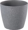 Virágcserép Strend Pro Stone, 23x20,5 cm, szürke, kő hatású