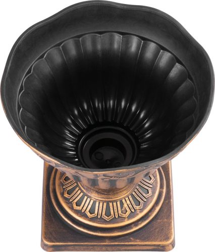 Virágcserép Strend Pro Antik, alátéttel, 30x30 cm, arany, fémes hatás