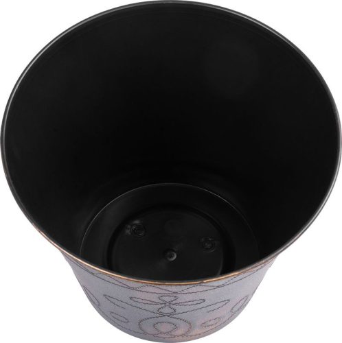 Virágcserép Strend Pro Flower, 24,5x19,3 cm, arany, fémes hatás