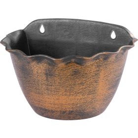   Virágcserép Strend Pro Wave, 26x18 cm, arany, fémes hatású, függő