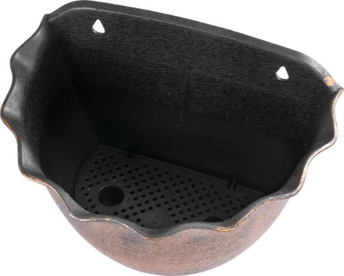 Virágcserép Strend Pro Wave, 26x18 cm, arany, fémes hatású, függő