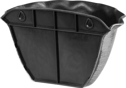 Virágcserép Strend Pro Wave, 26x18 cm, ezüst, fémes hatású, függő