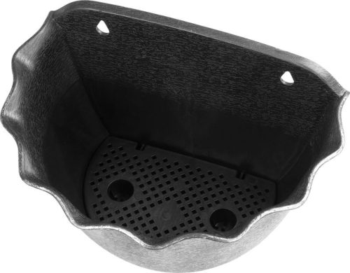 Virágcserép Strend Pro Wave, 26x18 cm, ezüst, fémes hatású, függő