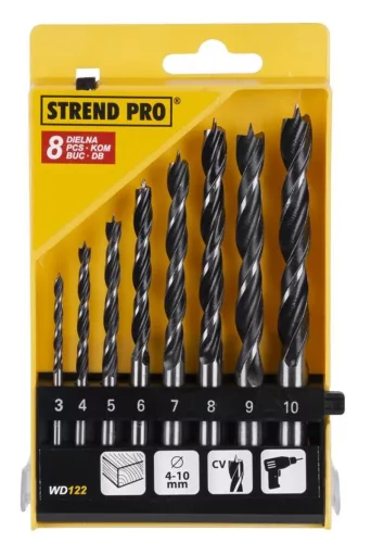 Fúrókészlet Strend Pro WD122, 8 részes