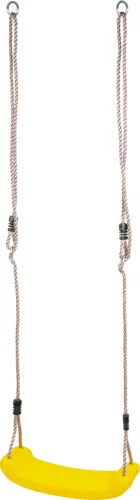 Hinta LEQ ABELLA, 43 x 17 x 8,5 cm, sárga műanyag gyerek hinta