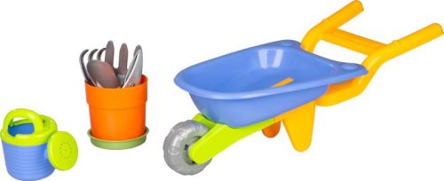 Homokozó játék szett talicskával, 7 részes