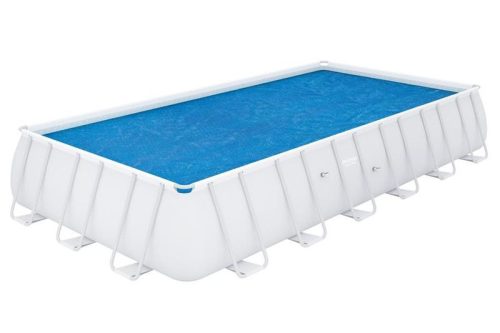 Bestway® FlowClear™ 58228 ponyva, napelemes, medence 7,32 x 3,66 m