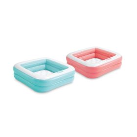   Intex® 57100, Play box, felfújható sokszínű gyermekmedence, 0,86 x 0,86 x 0,25 m
