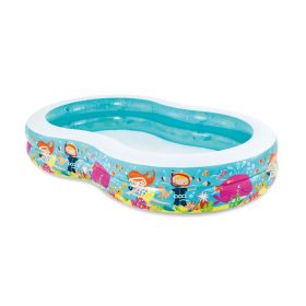   Intex® 56490, Seashore felfújható gyermekmedence, 2,62 x 1,60 x 0,46 m