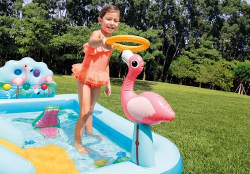 Intex® 57161, Jungle adventure play center felfújható gyermekmedence, 2,44 x 1,98 x 0,71 m