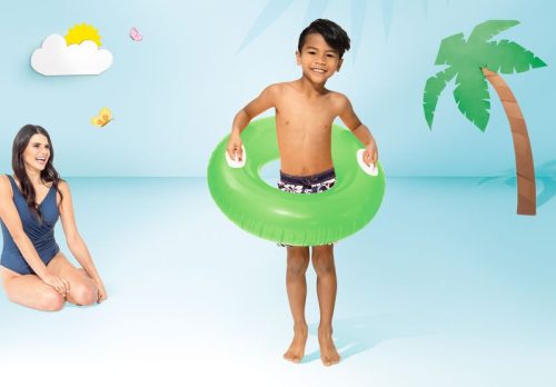 Úszógumi Intex® 59258NP HI-GLOSS, gyermek, felfújható, úszógumi, mix színek, 76 cm
