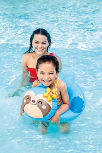 Úszógumi Intex® 59220NP Animal Split Rings, gyermek, felfújható, vízbe, mix design, 3-6 év