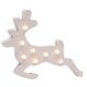 MagicHome karácsonyi Woodeco dekoráció, Kis rénszarvas, 8 LED, 33 x 24 cm