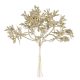 Vetvička MagicHome Vianoce, zlatá 15 cm