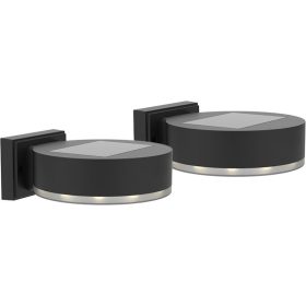   Lámpa Strend Pro, fali/kerítésre szerelhető, SMD LED, napelemes, csomag 2 db, 14x12x5,5 cm