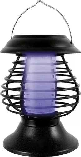 Napelemes lámpa MOKI 58, rovarriasztó, UV LED, 13 x 31 cm