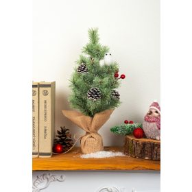   Karácsonyfa MagicHome Karácsony, feldíszített, natúr, 36 cm