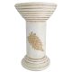 MagicHome dekoráció, magas talapzat, krémszínű, kerámia, 25,5 x 25,5 x 41 cm