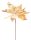 MagicHome karácsonyi virág, Poinsettia, arany, szár, virágméret: 31 cm