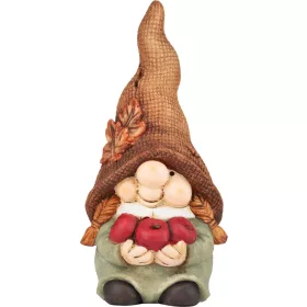   Dekoráció MagicHome, Törpe - kislány almával, 11x9,5x22,5 cm