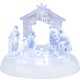 Dekorácia MagicHome Vianoce, betlehem, 7x LED, 3xAAA, akryl, 19,5x14x17,5 cm