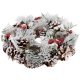 Veniec MagicHome Vianoce, so zasneženou čečinou, adventný, 31x8,5 cm