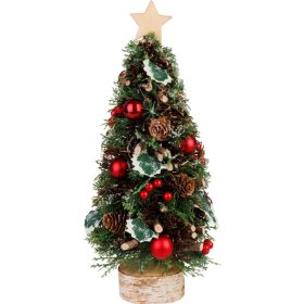   Stromček MagicHome Vianoce, na podstavci, s hviezdou, 18x40 cm