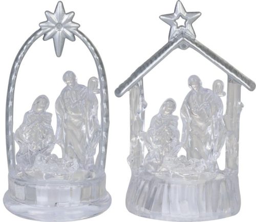 Dekorácia MagicHome Vianoce, Betlehem, meniaci farby, LED, akryl, Sellbox 12 ks