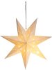 Dekorácia MagicHome Vianoce, Hviezda, papier, 10 LED teplá biela, 2xAA, jednoduché svietenie, 40 cm