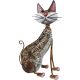 Dekorácia MagicHome Mecco, Mačka, plech, 30,5x16x40,5 cm
