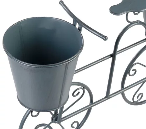 Dekorácia MagicHome Mecco, Stojan na 2 kvetináče, bicykel, 50x15x37 cm