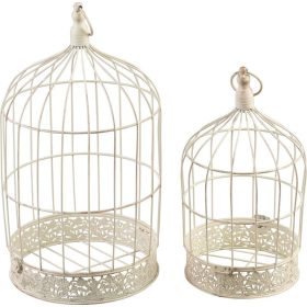 Dekorácia MagicHome Mecco, Klietka pre vtáky, set 2 ks