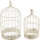Dekorácia MagicHome Mecco, Klietka pre vtáky, set 2 ks