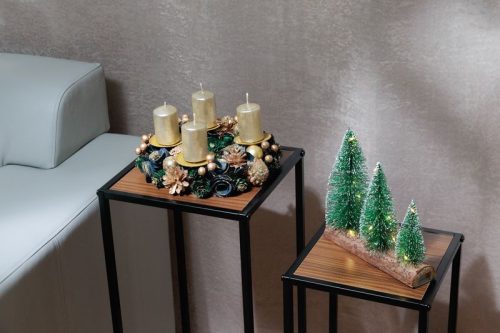 Koszorú MagicHome Karácsony, arany, 25 cm