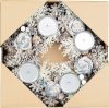 Koszorú MagicHome Karácsony, ezüst, 30 cm