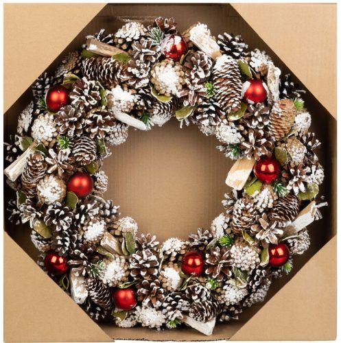 Koszorú MagicHome Karácsony, zöld, 50 cm